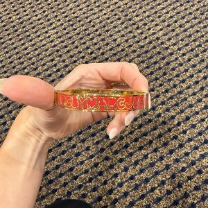 Marc Jacobs Vibrant Red and Gold Bracelet